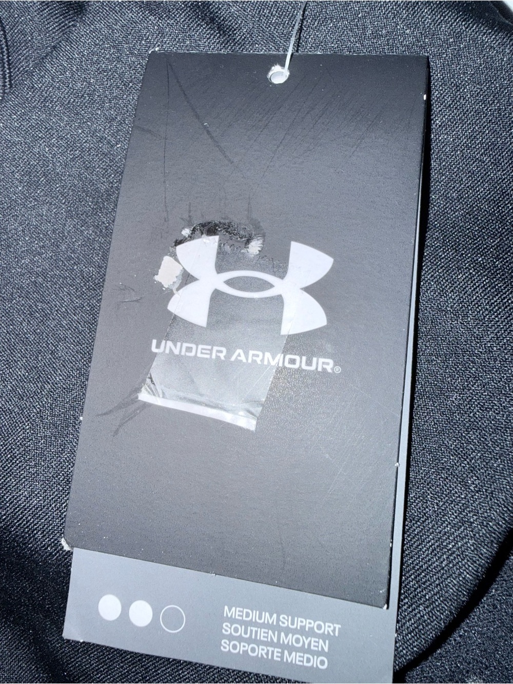 Under Armour Black Racerback Sports Bra with Branded Band - Picture 6 of 6